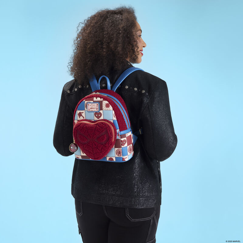 Spider-Man Sherpa Heart Mini Backpack LFlifestyle2 view 3